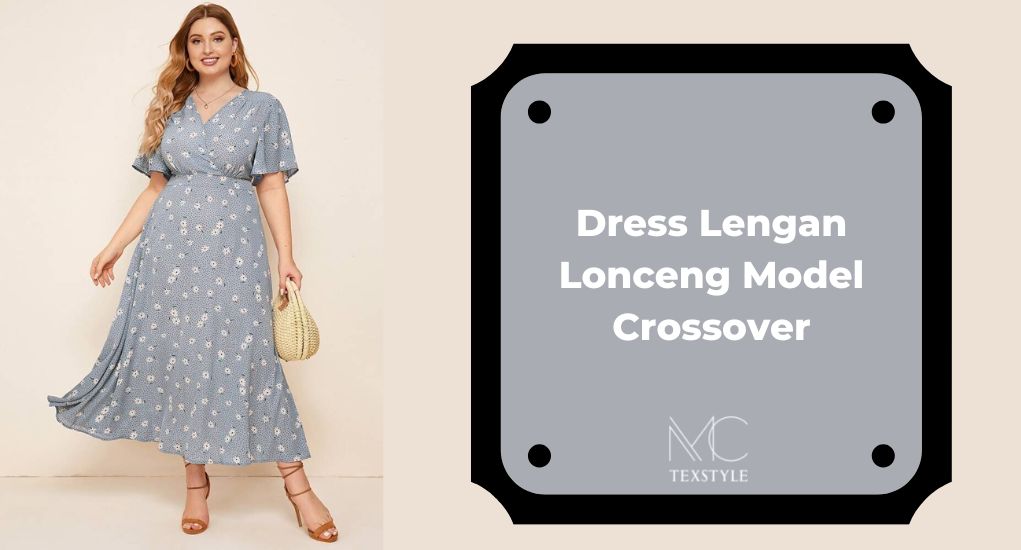Dress Lengan Lonceng Model Crossover