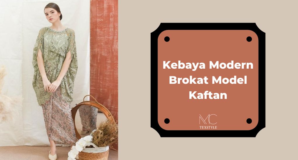 Kebaya Modern Brokat Model Kaftan