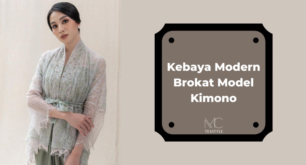 Kebaya Modern Brokat Model Kimono