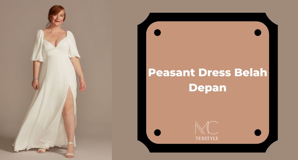 Peasant Dress Belah Depan