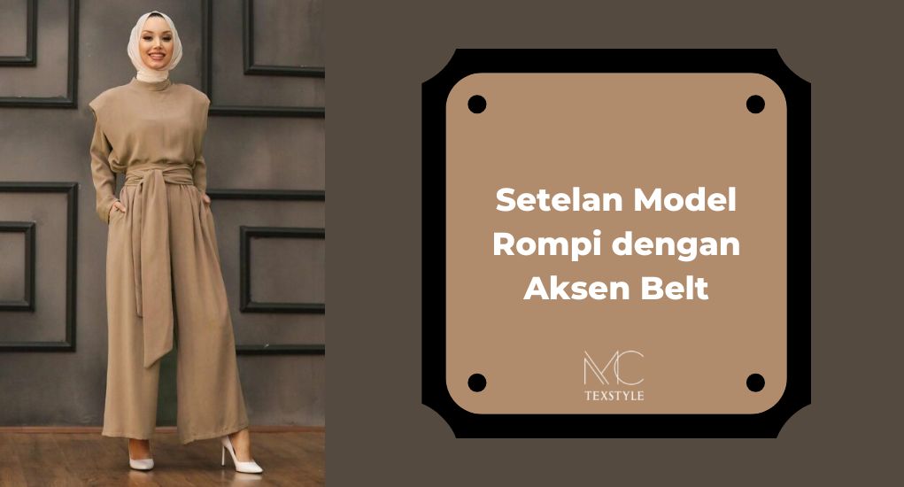Setelan Model Rompi dengan Aksen Belt