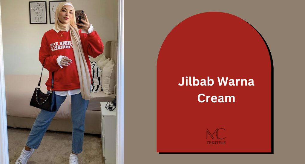Jilbab Warna Cream