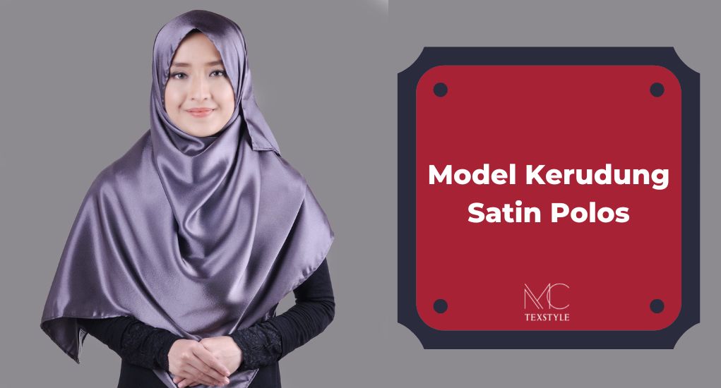 Model Kerudung Satin Polos