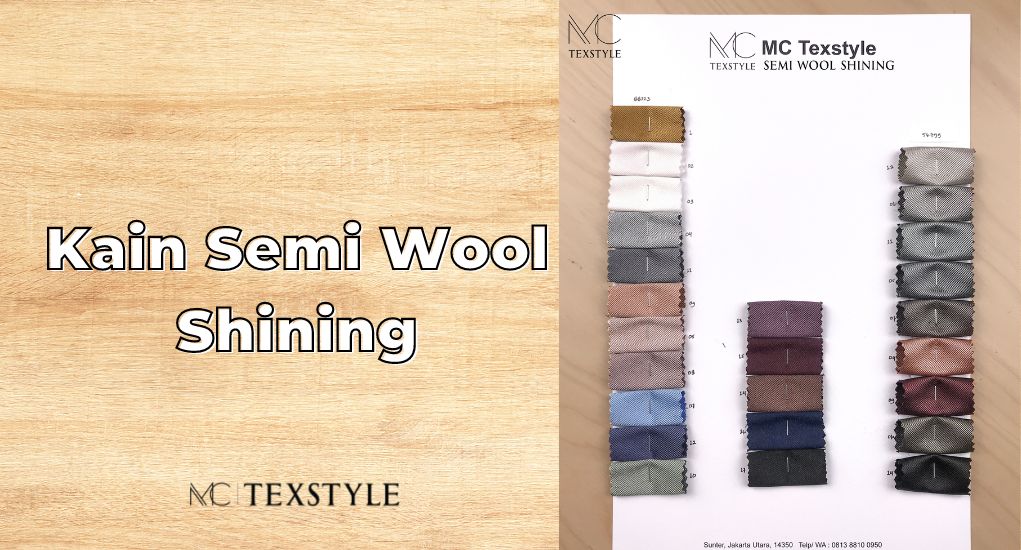 Kain Semi Wool Polos Shining