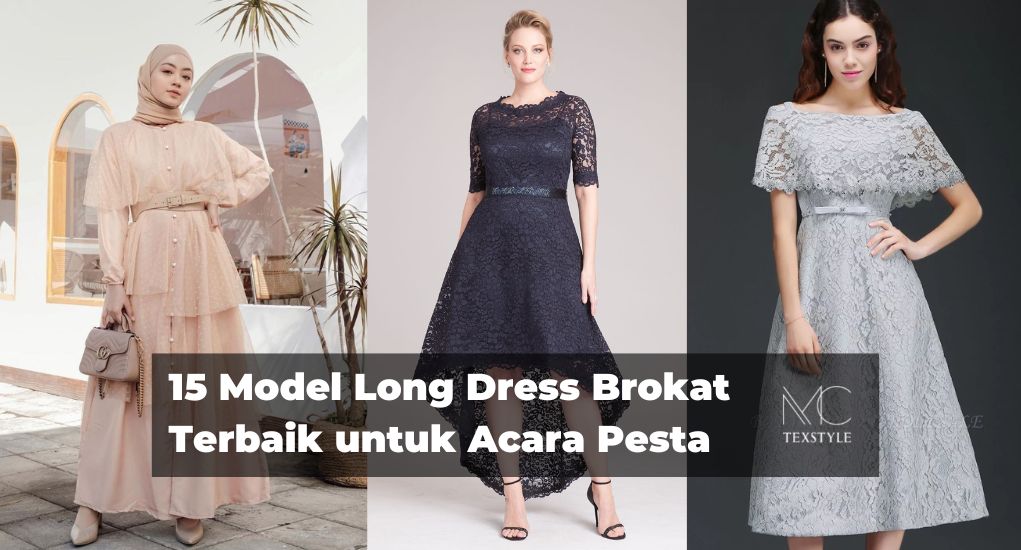 Long dress 2024 brokat modern