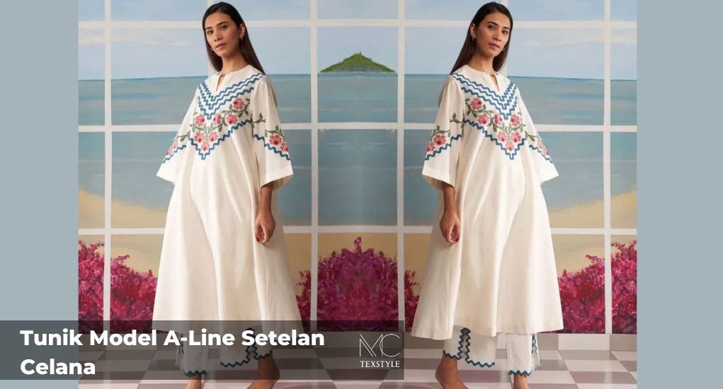 Tunik Model A-Line Setelan Celana