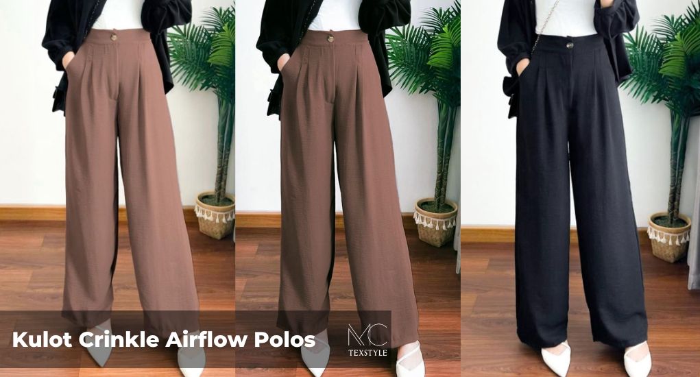 Kulot Crinkle Airflow Polos