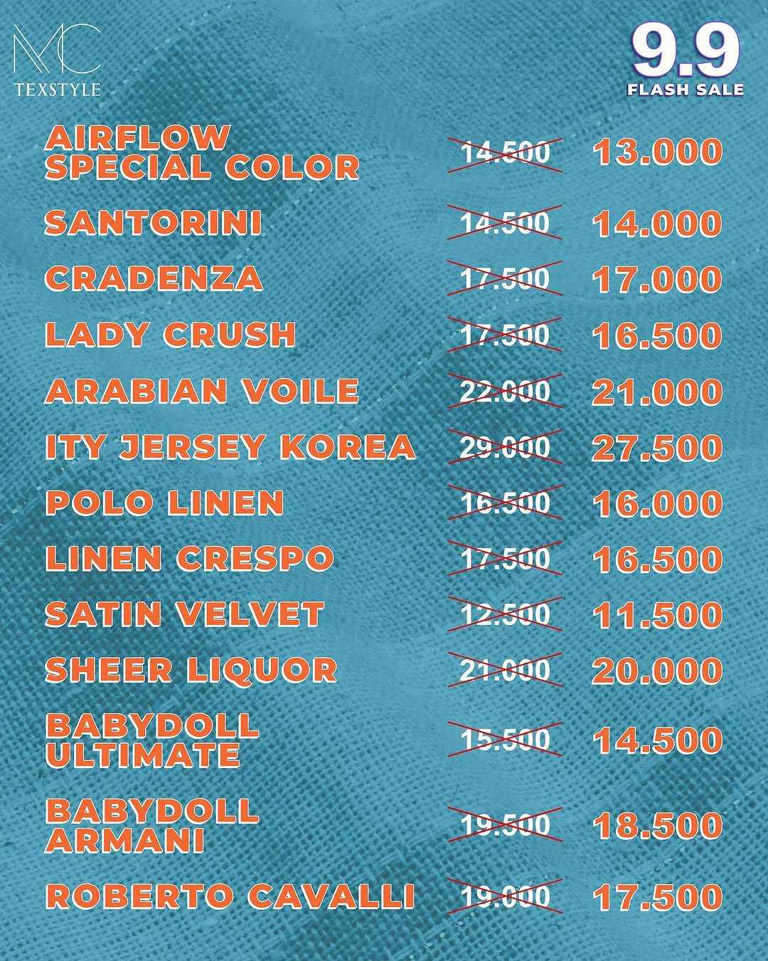 Promo 9.9 Mctex