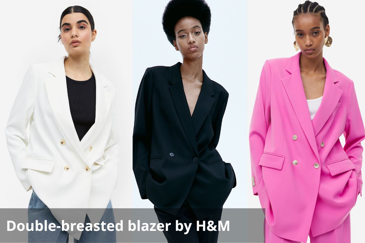 Double-breasted blazer by H&M