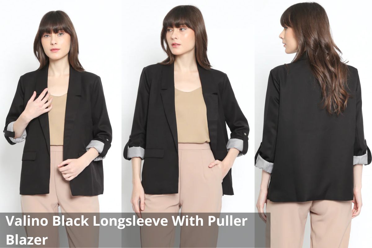 Valino Black Longsleeve With Puller Blazer