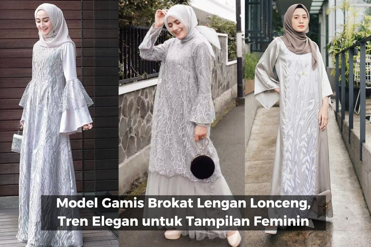 Model Gamis Brokat Lengan Lonceng, Tren Elegan untuk Tampilan Feminin